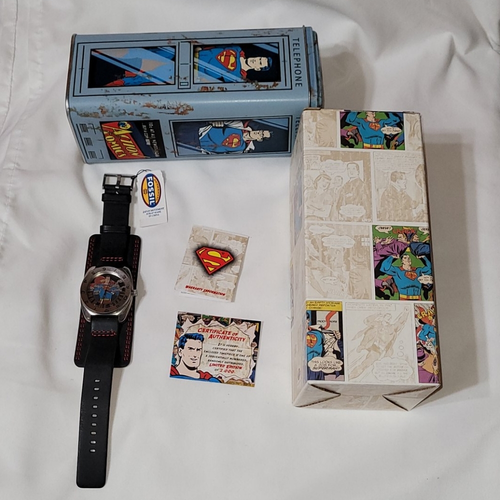 Limited Edition Brand New Fossil Superman Watch